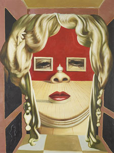 Mae West's Face set as a Surrealist Dwelling