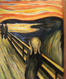 The Scream oil painting by Munch